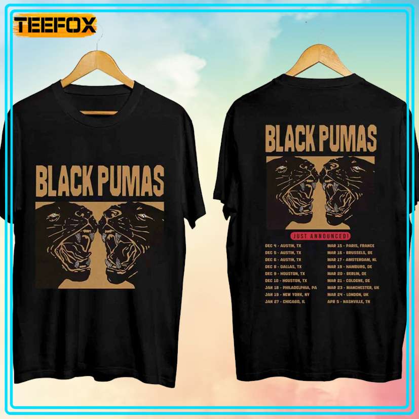 Black Pumas Just Announced Concert Tour 2024 T-Shirt