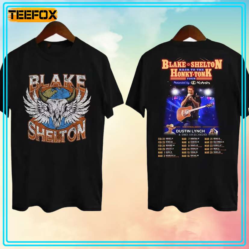 Blake Shelton Back to the Honky Tonk Tour 2024 T-Shirt