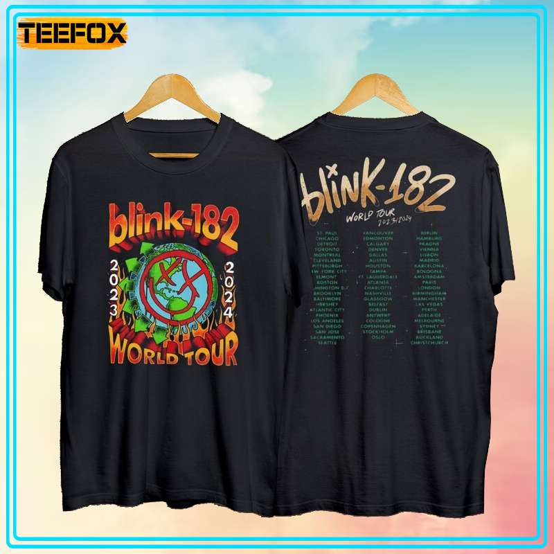 Blink 182 Band World Tour 2023-2024 Short-Sleeve T-Shirt