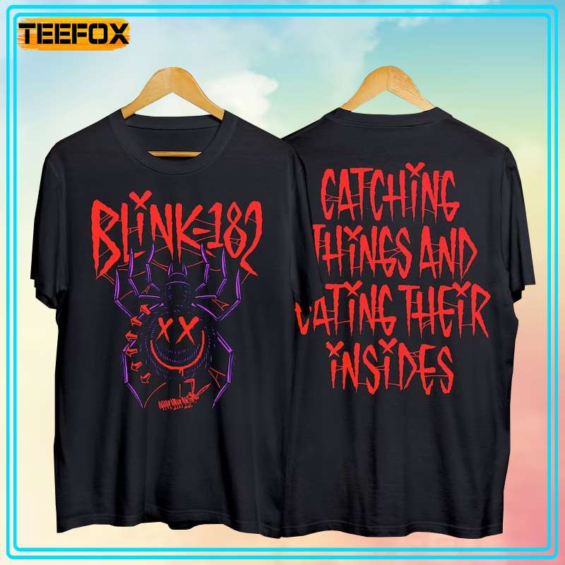 Blink 182 Tour 2024 Catching Things n Eating Their Insides Short-Sleeve T-Shirt