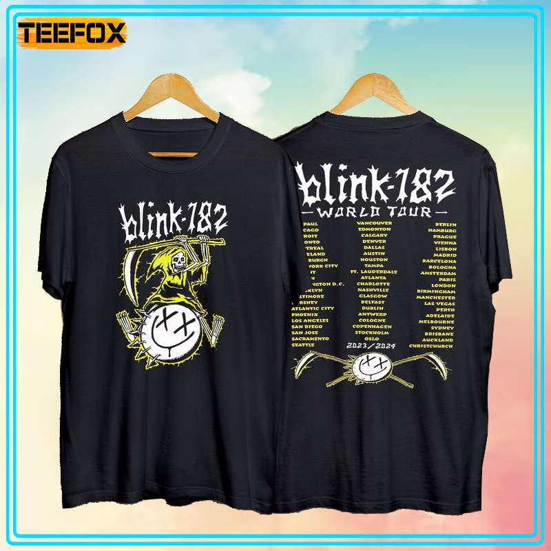 Blink 182 Tour Concert 2023-2024 Short-Sleeve T-Shirt