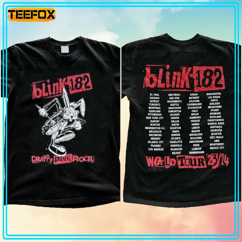 Blink-182 World Tour 2023 Short-Sleeve T-Shirt