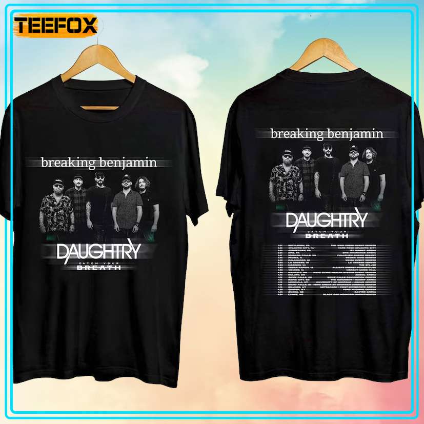 Breaking Benjamin Daughtry Tour 2024 T-Shirt