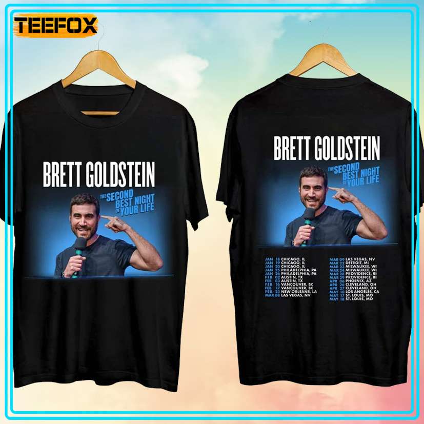 Brett Goldstein The Second Best Night of Your Life Tour 2024 T-Shirt