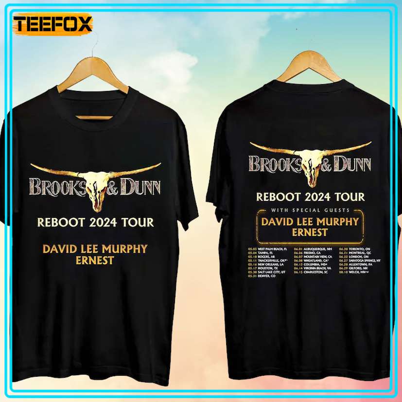 Brooks & Dunn Reboot 2024 Tour David Lee Murphy Ernest T-Shirt