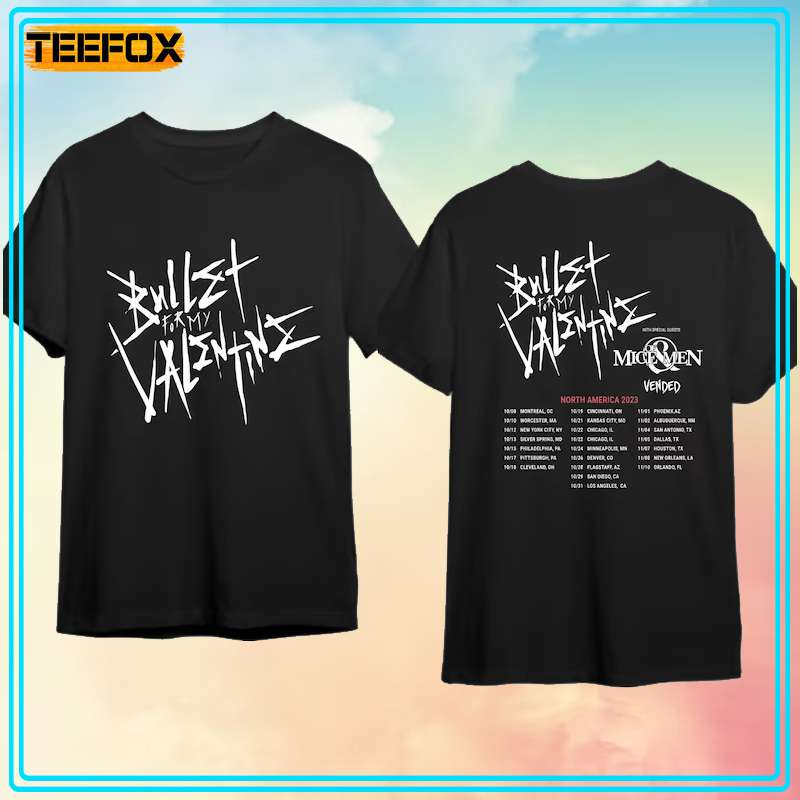 Bullet For My Valentine Tour 2023 Short-Sleeve T-Shirt