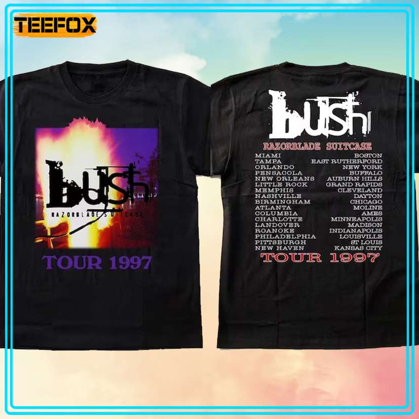 Bush Razorblade Suitcase Tour 1997 Retro T-Shirt