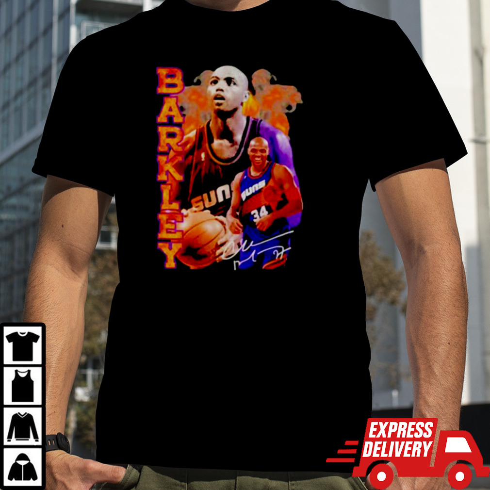 Charles Barkley basketball player signature shirt