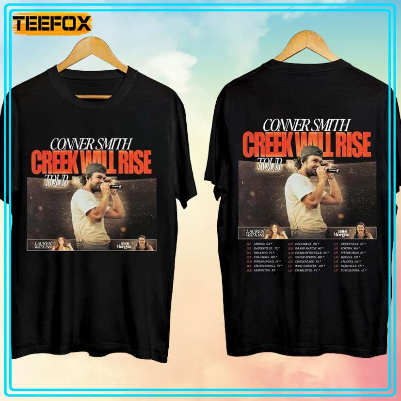 Conner Smith Creek Will Rise Tour Concert T-Shirt