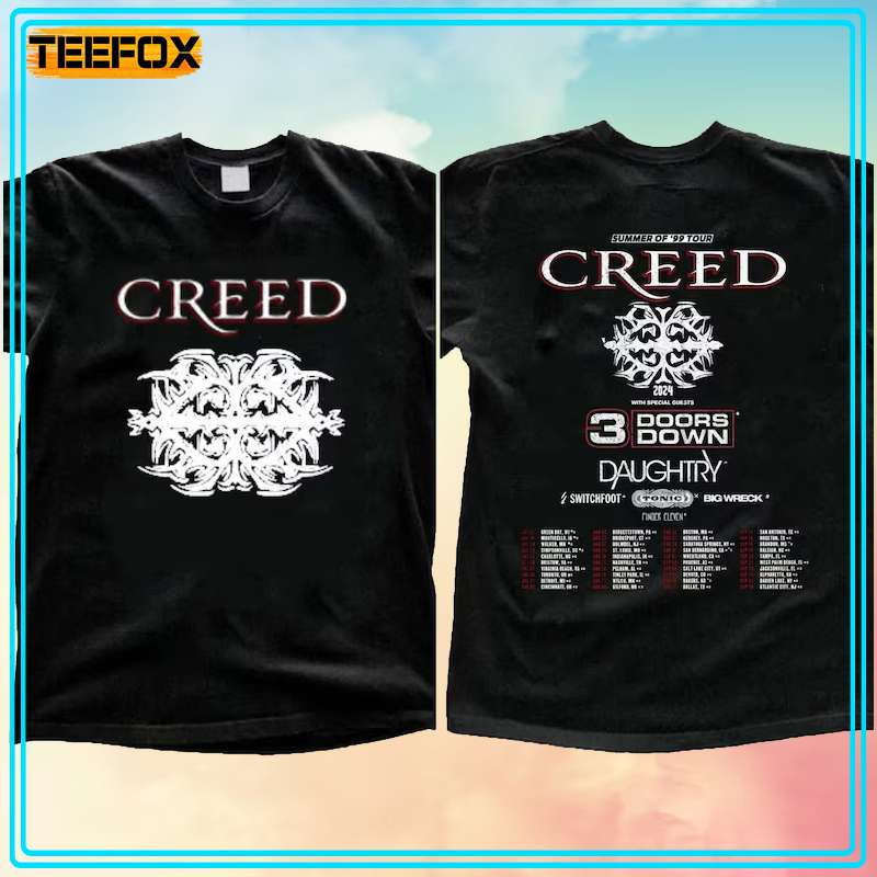 Creed 2024 Tour Summer of '99 Tour Unisex T-Shirt