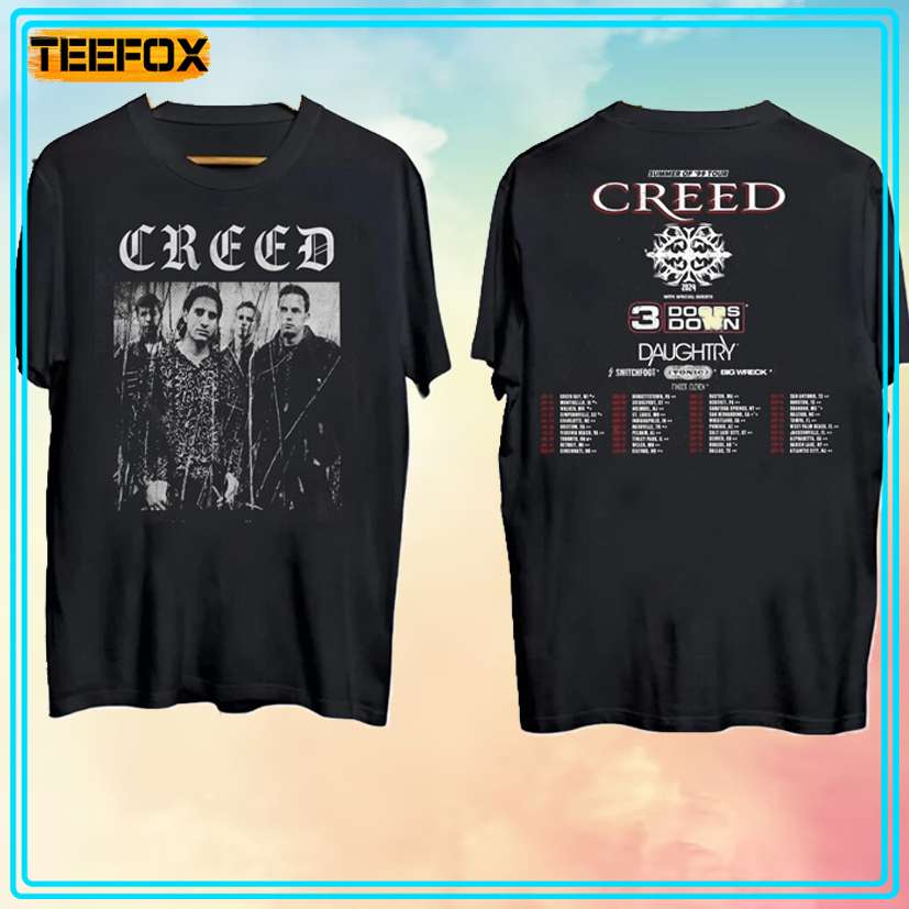 Creed Band Summer of '99 Tour 2024 3 Doors Down T-Shirt