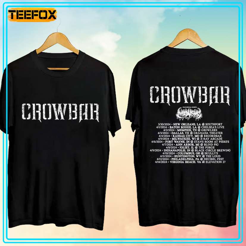 Crowbar Tour 2024 Concert Music T-Shirt