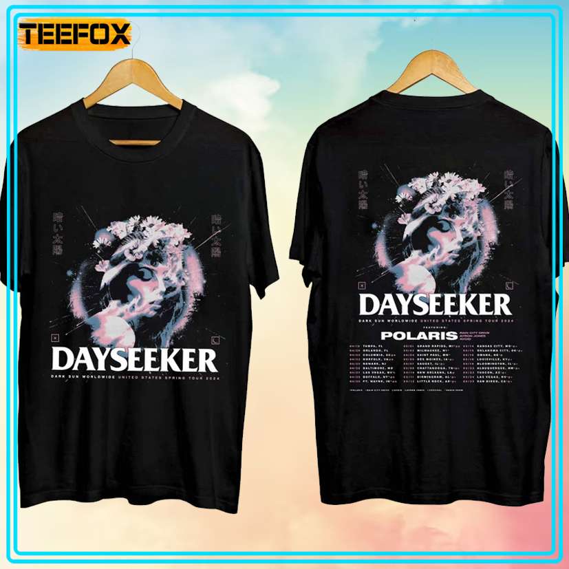 Dayseeker - Dark Sun Spring Tour 2024 Concert T-Shirt