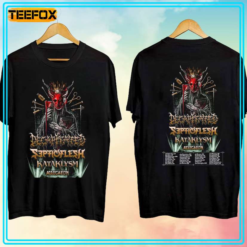 Decapitated and Septicflesh Tour 2024 Concert T-Shirt