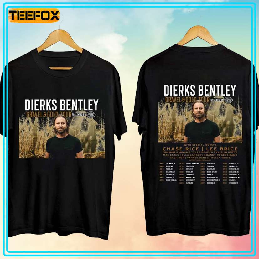 Dierks Bentley - The Gravel And Gold Tour 2024 Concert T-Shirt