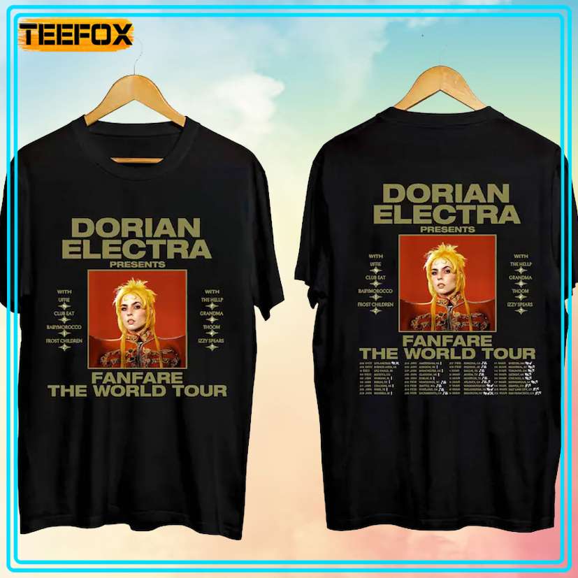 Dorian Electra Fanfare World Tour 2024 Concert T-Shirt