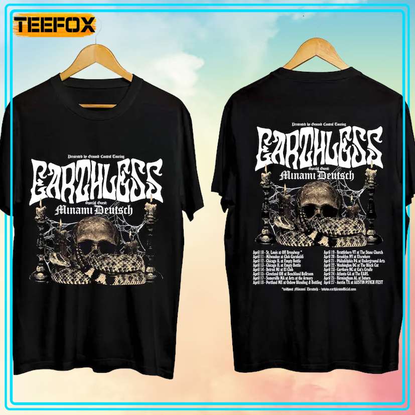 Earthless Tour 2024 Concert T-Shirt