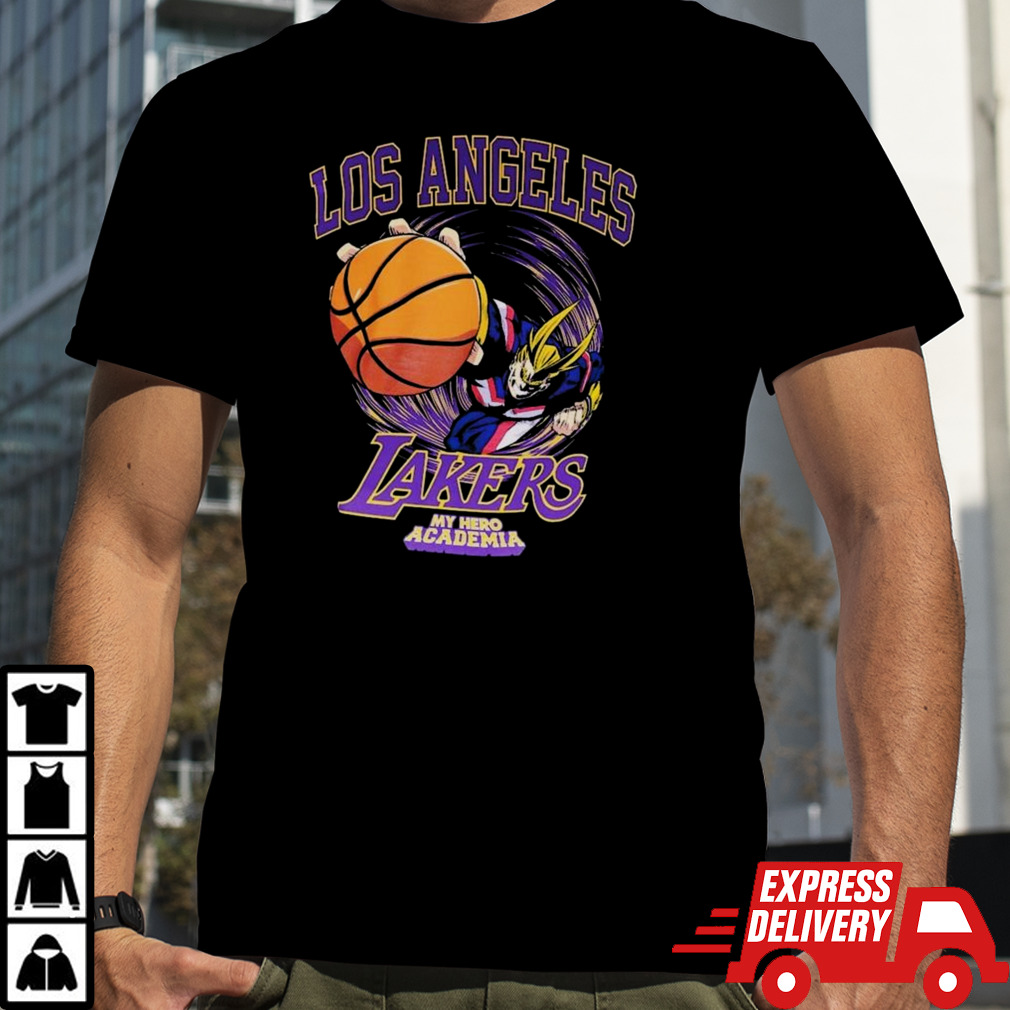 Hyperfly Los Angeles Lakers NBA x My Hero Academia All Might Smash Shirt