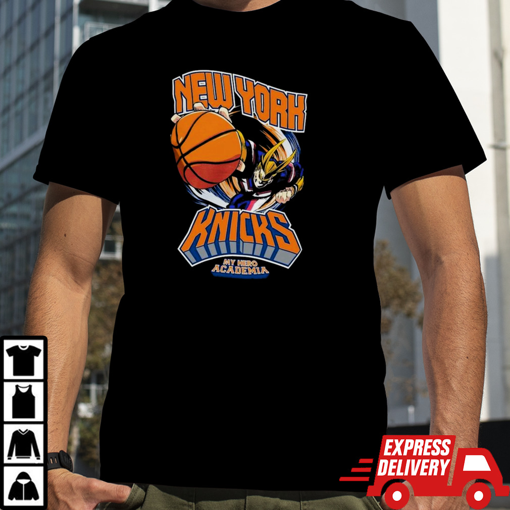 Hyperfly New York Knicks NBA x My Hero Academia All Might Smash Shirt