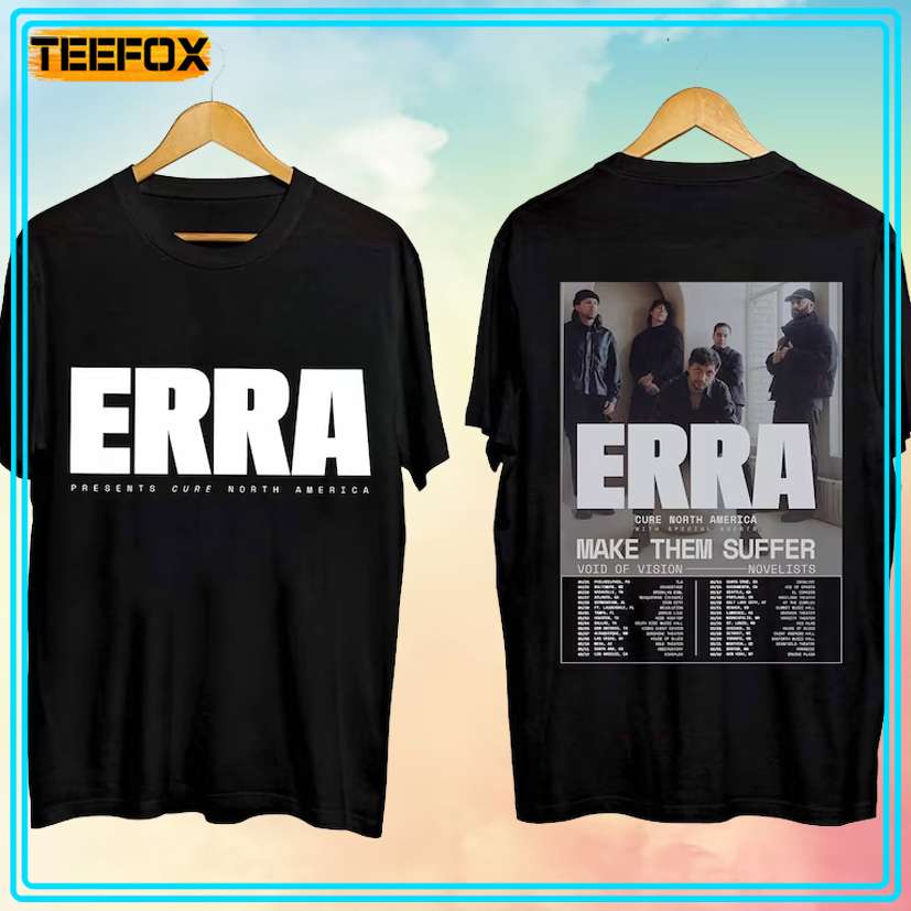 Erra Cure North American Tour 2024 with Make Them Suffer T-Shirt