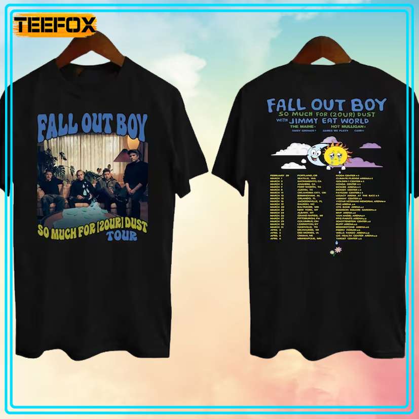 Fall Out Boy So Much For 2our Dust Tour 2024 T-Shirt