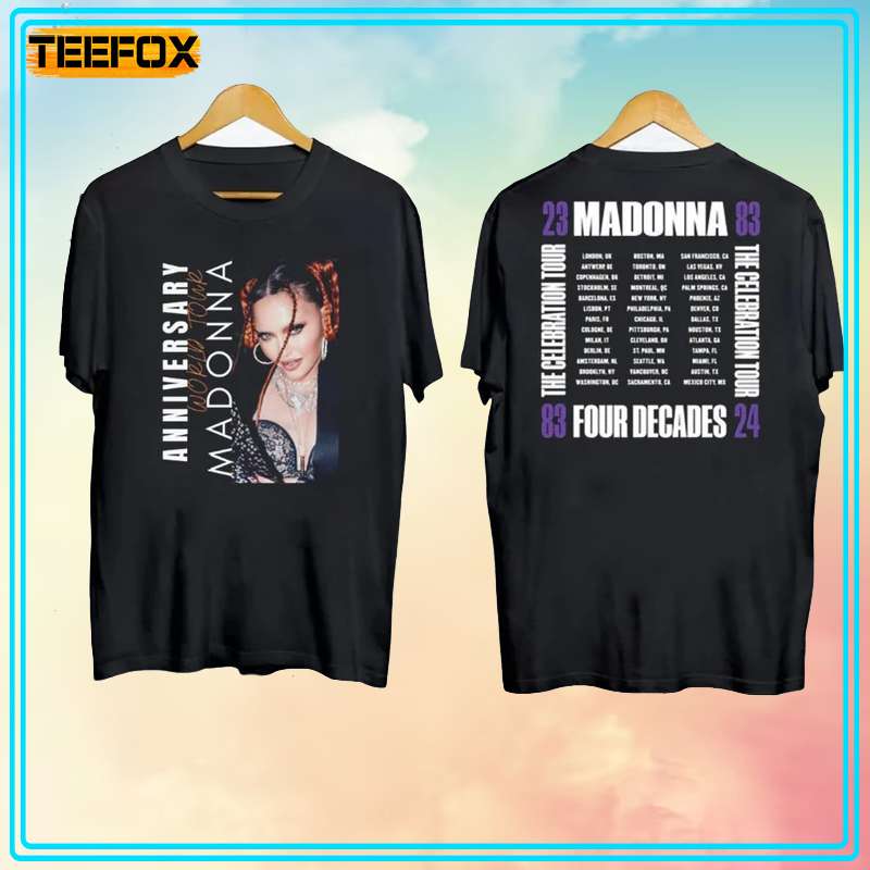 Four Decades Tour 2024 Madonna The Celebration Short-Sleeve T-Shirt