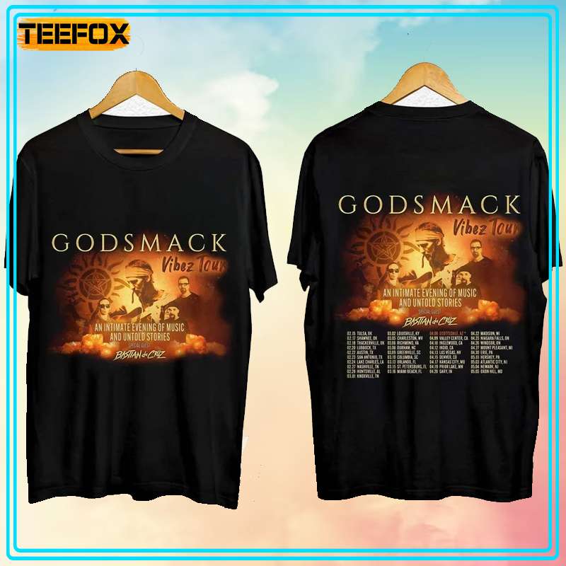 Godsmack Vibez North American Tour 2024 Short-Sleeve T-Shirt