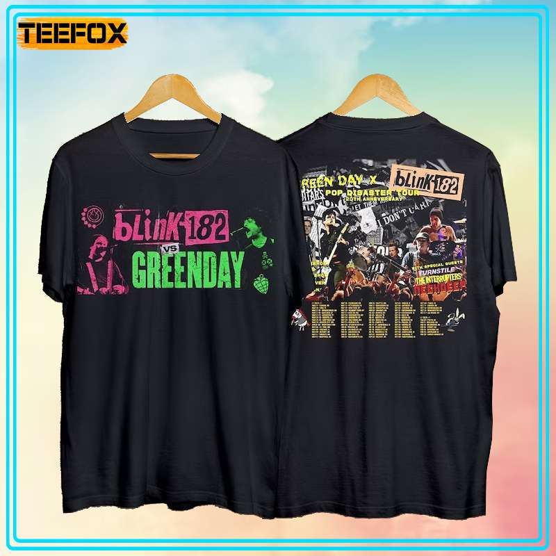 Green Day x Blink 182 Music Tour Concert 2024 Short-Sleeve T-Shirt