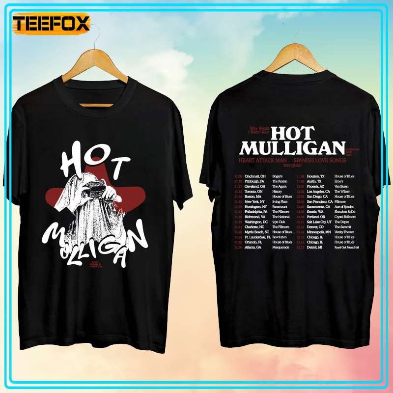 Hot Mulligan Why Would I Watch Tour 2023 Short-Sleeve T-Shirt