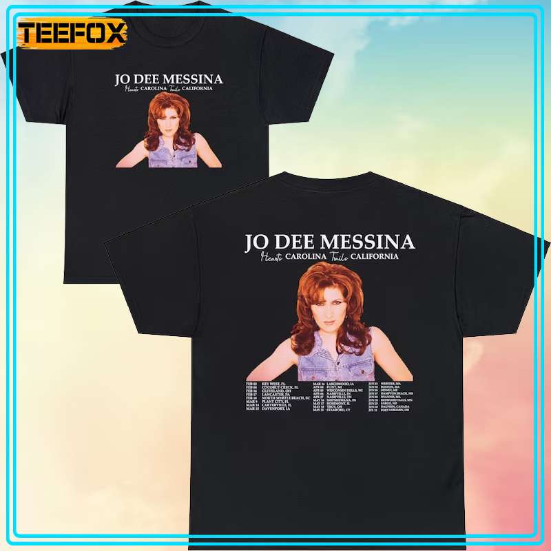 Jo Dee Messina Heads Carolina Tails California Tour 2024 Short-Sleeve T-Shirt