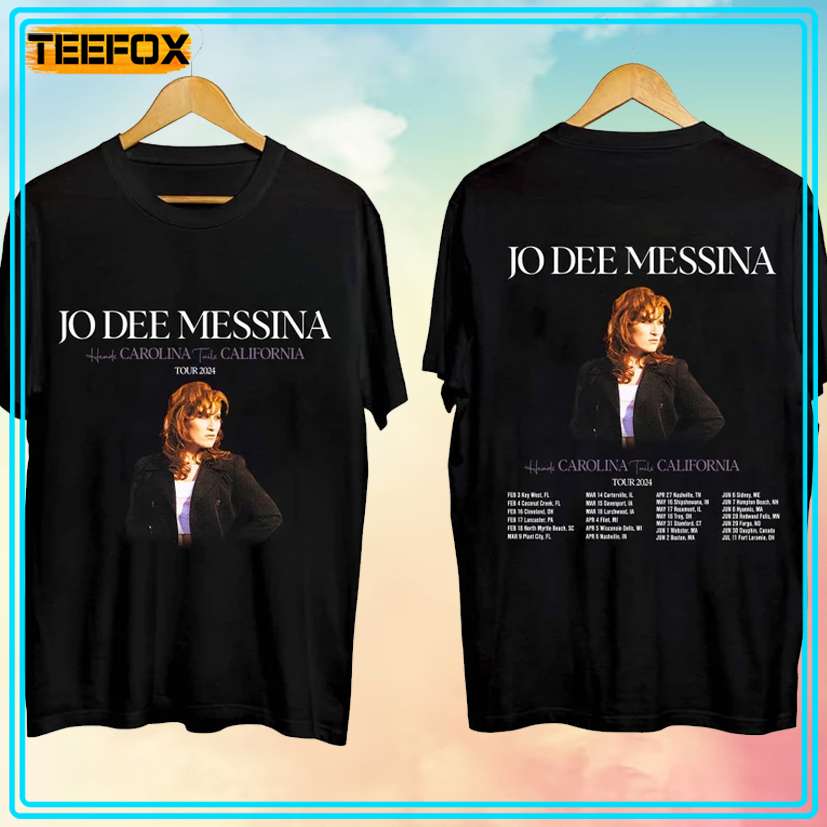 Jo Dee Messina Heads Carolina Tails California Tour 2024 T-Shirt