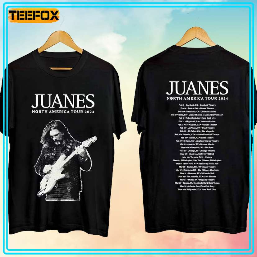 Juanes North American Tour 2024 Concert T-Shirt