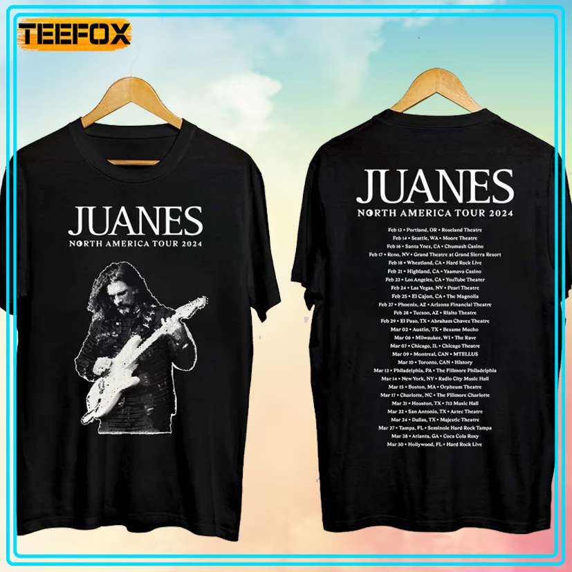 Juanes North American Tour 2024 Concert T-Shirt 7373