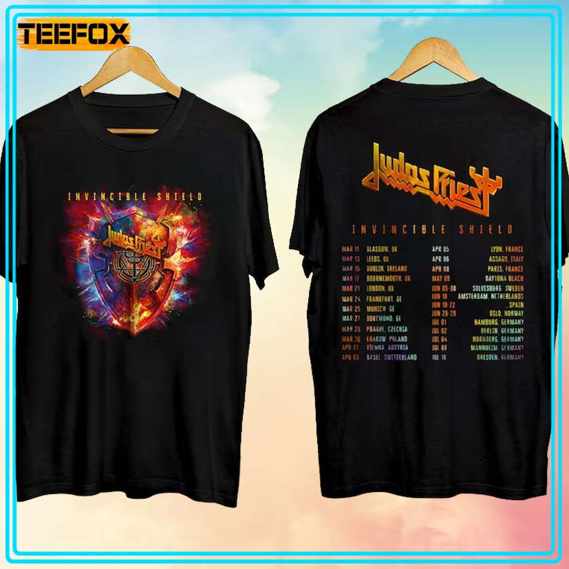 Judas Priest Invincible Shield Tour 2024 T-Shirt