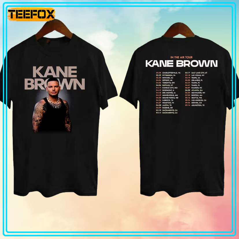 Kane Brown In The Air Tour 2024 Unisex T-Shirt