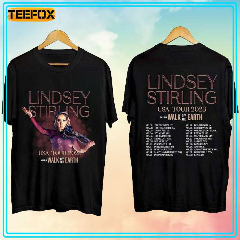 Lindsey Stirling With Walk off the Earth Tour 2023 Concert T-Shirt