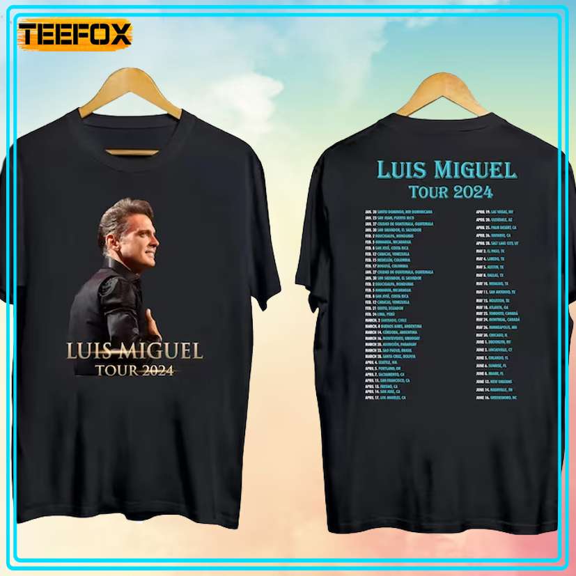 Luis Miguel Tour 2024 Concert Music Unisex T-Shirt