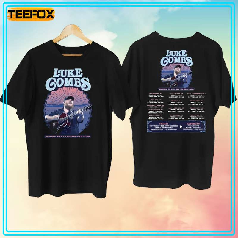 Luke Combs Growing Up and Getting Old Tour 2024 Short-Sleeve T-Shirt