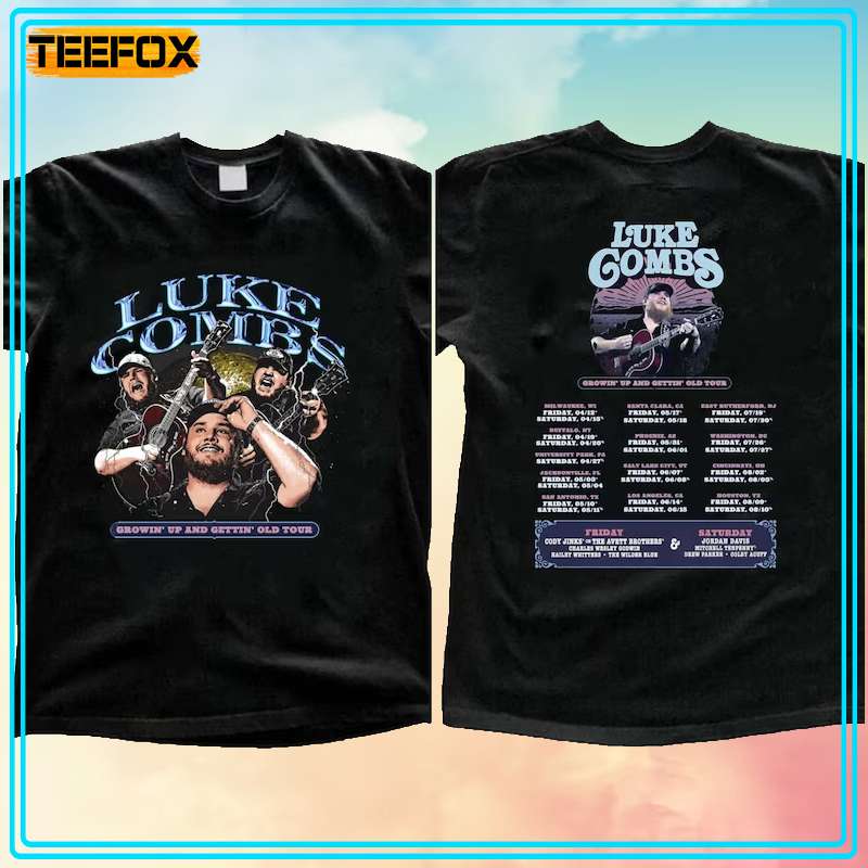 Luke Combs Growing Up and Getting Old Tour Concert 2024 T-Shirt