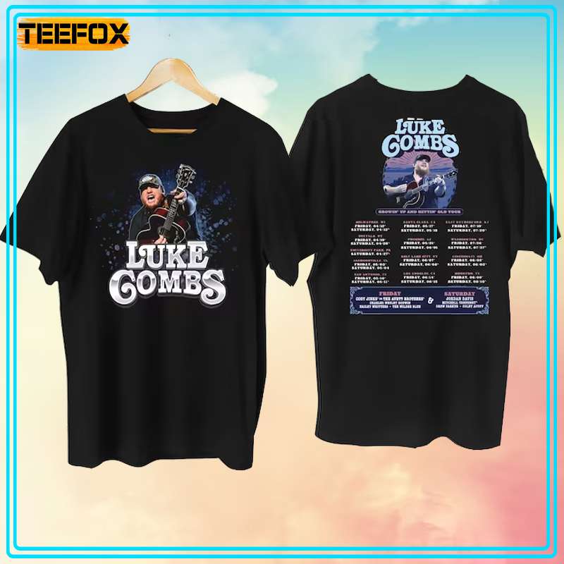 Luke Combs Tour 2024 Growing Up and Getting Old Short-Sleeve T-Shirt