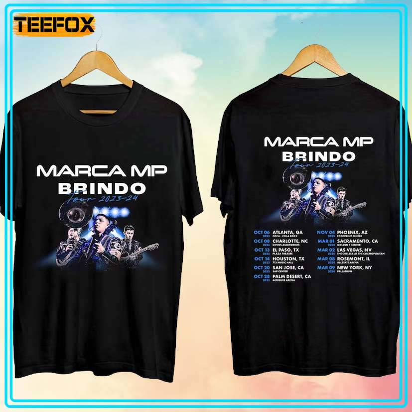 Marca MP Brindo Tour 2023-2024 Band Music T-Shirt