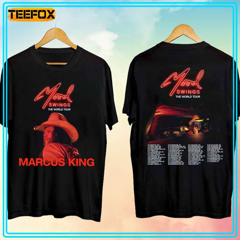 Marcus King Mood Swings The World Tour 2024 Concert T-Shirt