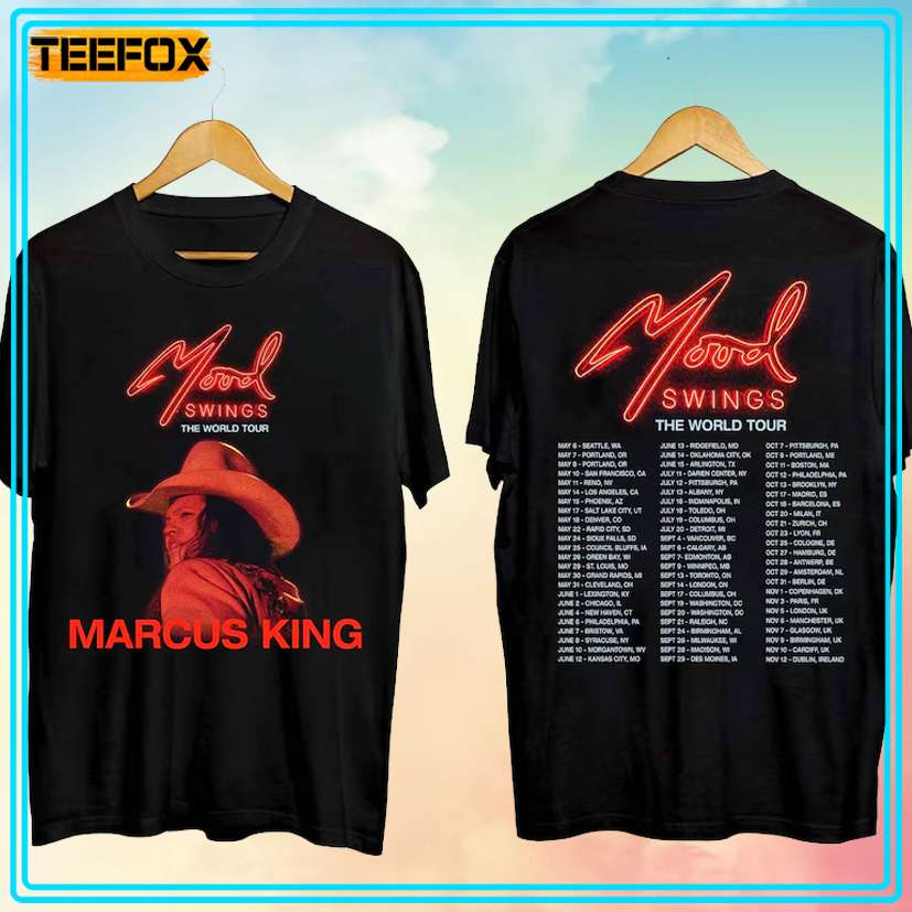 Marcus King Mood Swings The World Tour 2024 T-Shirt