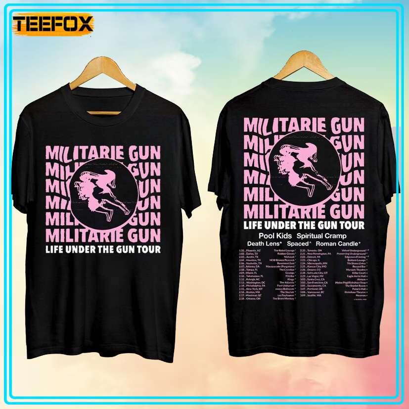 Militarie Gun Life Under The Gun Tour 2024 Unisex T-Shirt