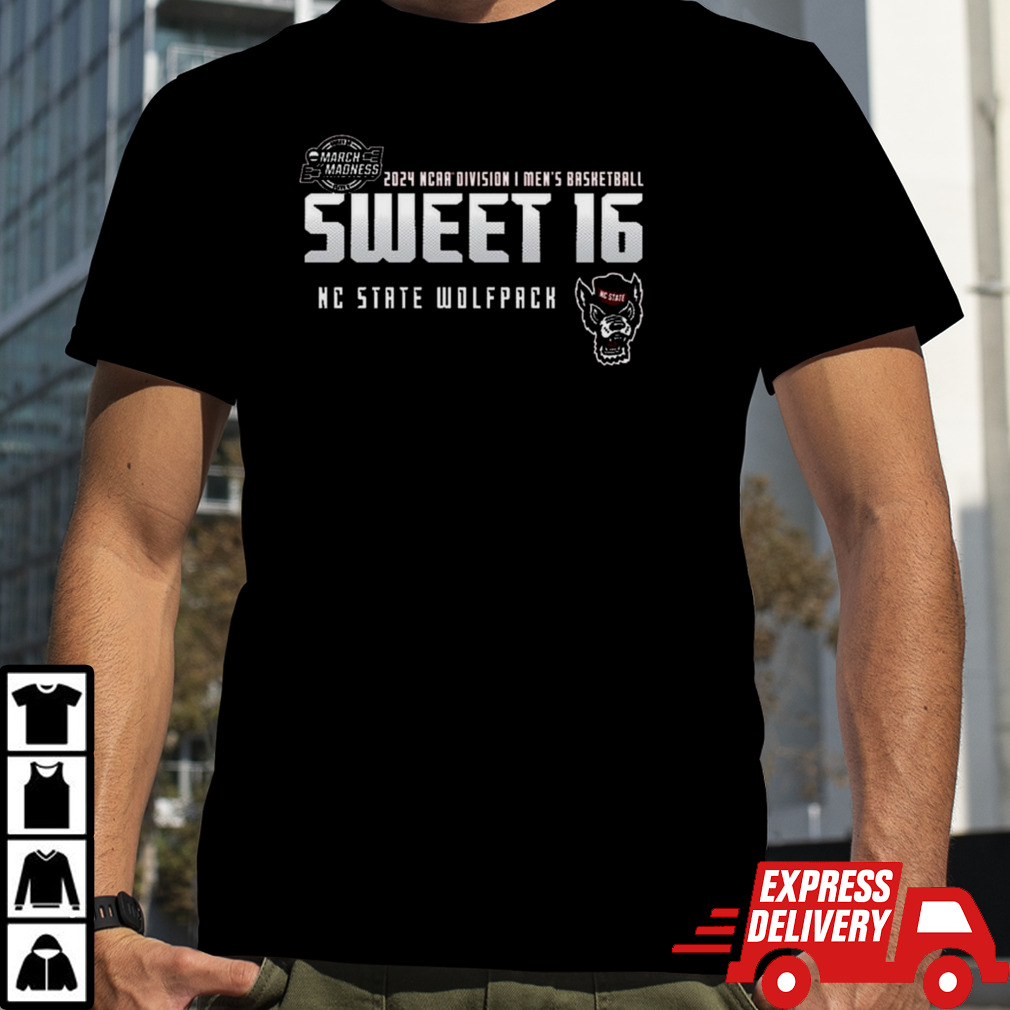 NC State Wolfpack 2024 NCAA Division I Men’s Basketball Sweet Sixteen T-shirt