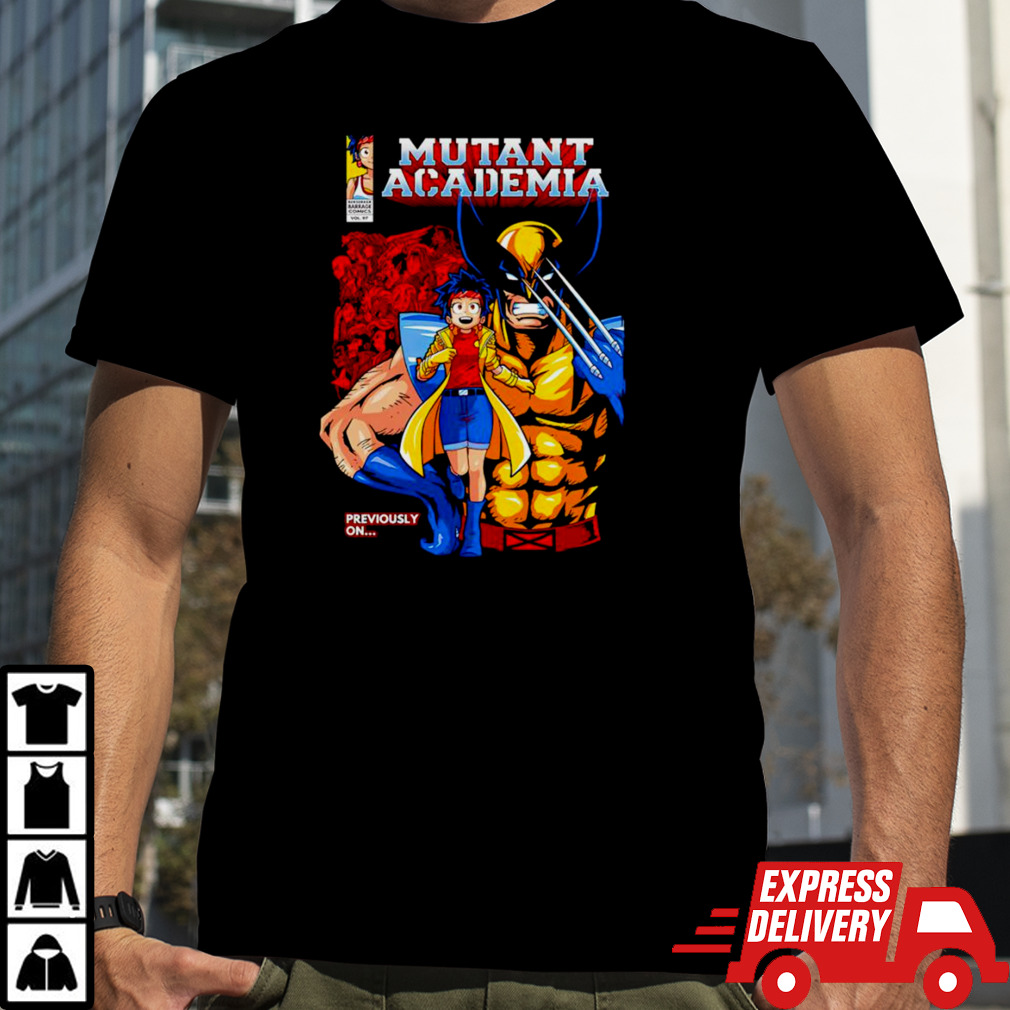 Nice mutant Academia Wolverine previously on shirt