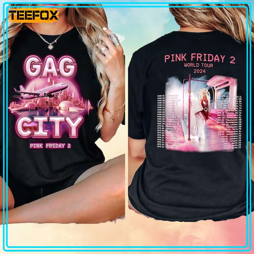 Nicki Minaj Gag City Pink Friday 2 Tour 2024 T-Shirt