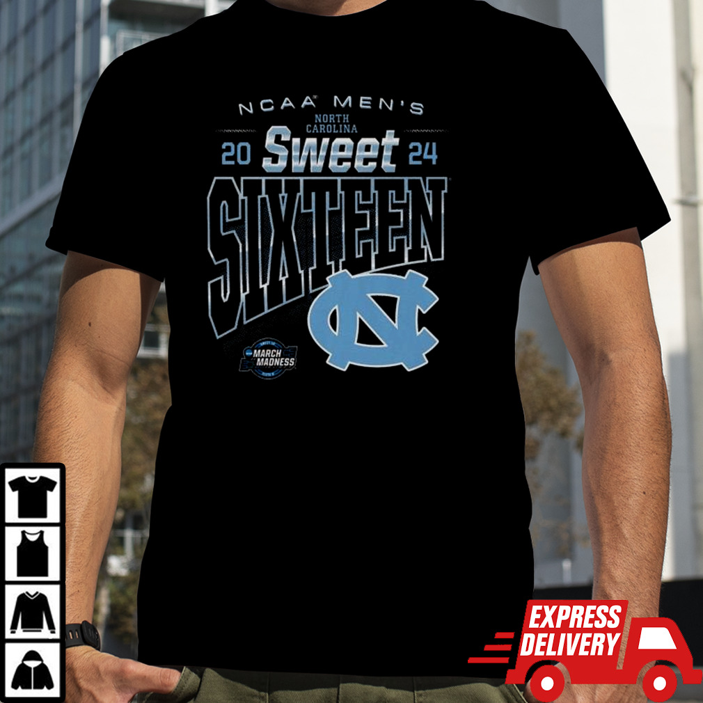 North Carolina Tar Heels 2024 NCAA Men’s Sweet Sixteen Shirt