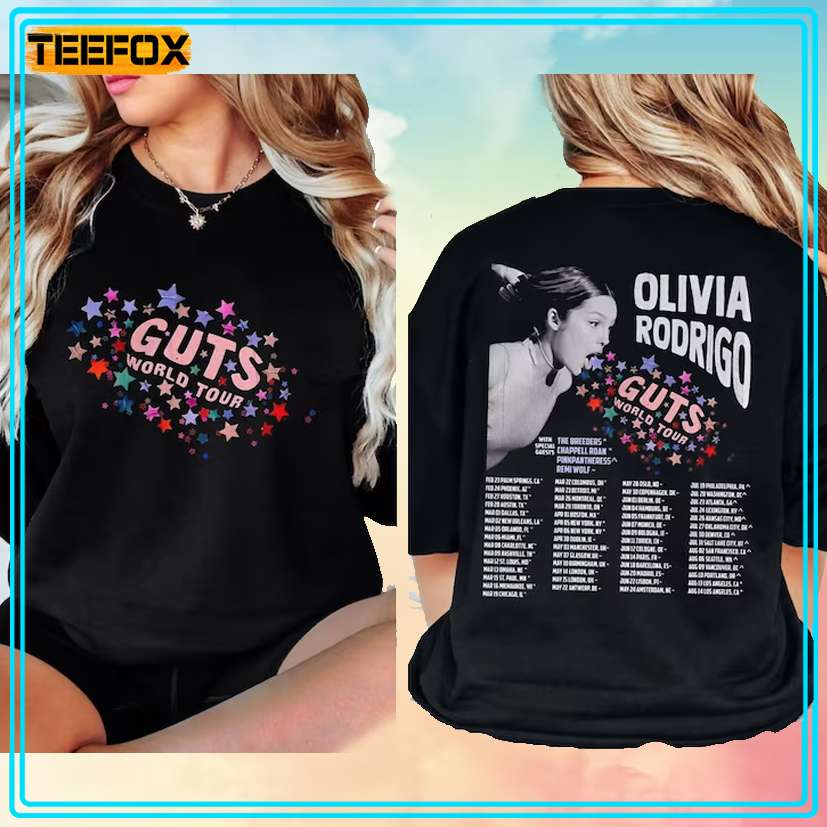 Olivia Rodrigo Guts World Tour 2024 T-Shirt