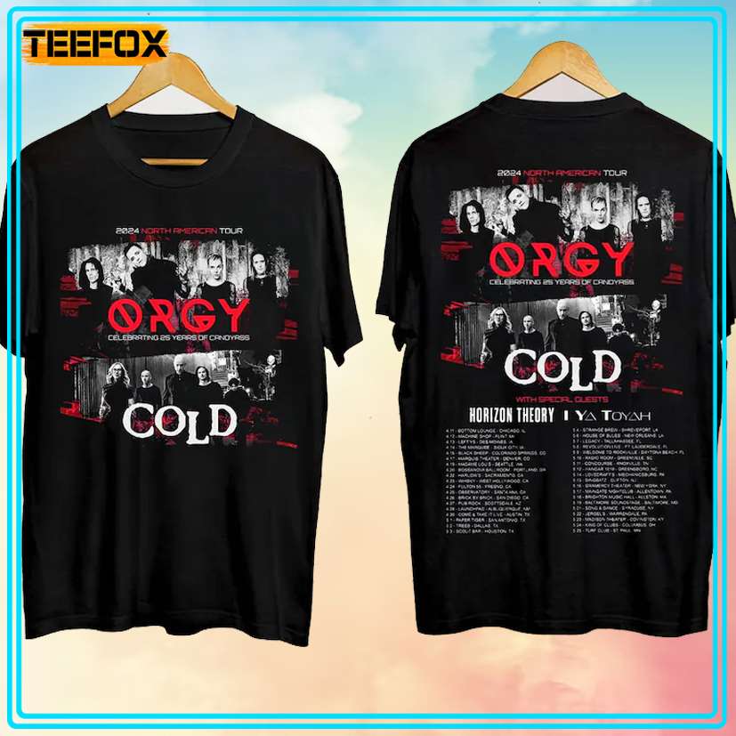 Orgy and Cold Tour 2024 with Horizon Theory T-Shirt